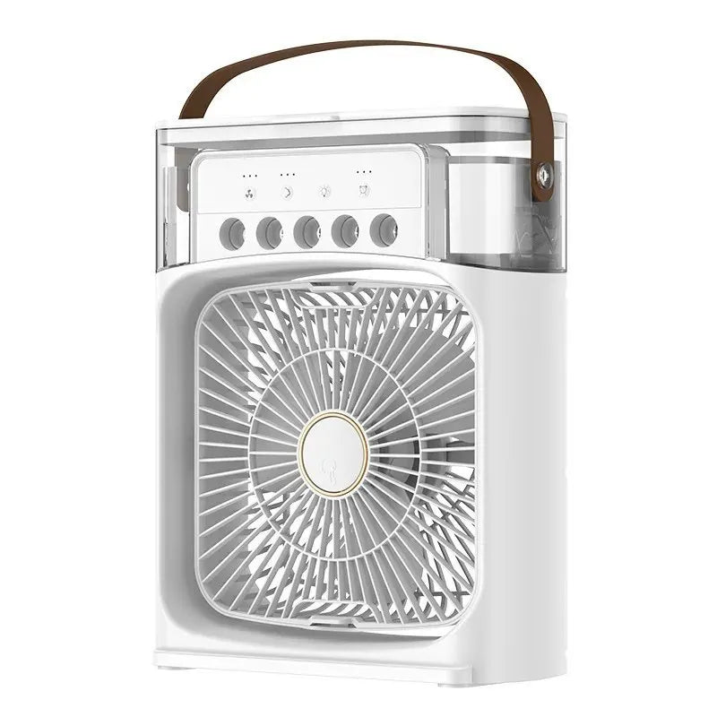 Refrigerador Ventilador Umidificador Portátil Com Led Reservatório De Água Led USB